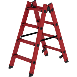 Stufenstehleiter 2x4 Stufen GFK-Beschreibung lesen