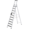 Stufenstehleiter 10 Stufen Alu.Gesamt-H.2980mm m.clip-step Auflage Stufenstehleiter 10 Stufen Alu.Gesamt-H.2980mm m.clip-step Auflage