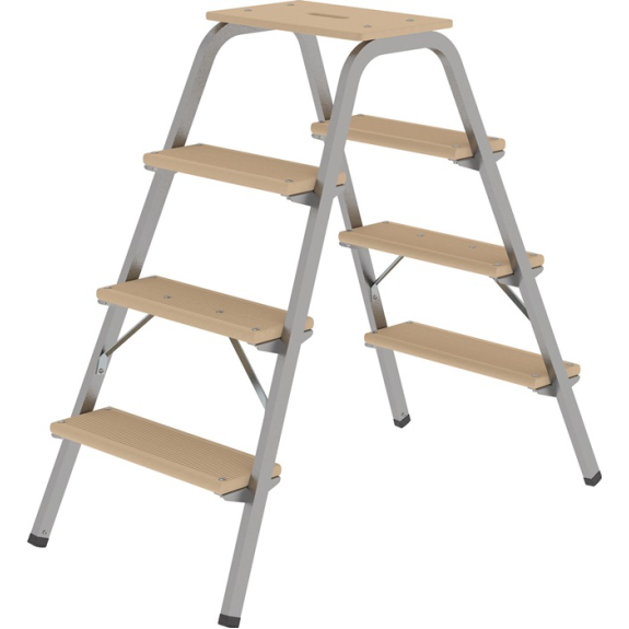 Stahlrohr-Tritt Stufen 4 o.Rl.Pltform-H.970mm beids.begehbar Stahlrohr-Tritt Stufen 4 o.Rl.Pltform-H.970mm beids.begehbar-Beschreibung lesen