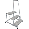 Arbeitspodest Stufen 3 m.Handlauf H.600mm Warzenblech Arbeitspodest Stufen 3 m.Handlauf H.600mm Warzenblech