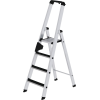 Stufenstehleiter 4 Stufen Alu.Gesamt-H.1580mm m.clip-step Auflage Stufenstehleiter 4 Stufen Alu.Gesamt-H.1580mm m.clip-step Auflage