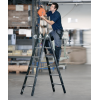 Stehleiter 2x4Sprossen Alu.schwarz elox.Leiterlänge 1220mm Arbeits-H.b.ca.2500mm Stehleiter 2x4Sprossen Alu.schwarz elox.Leiterlänge 1220mm Arbeits-H.b.ca.2500mm