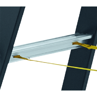 Stehleiter 2x4Sprossen Alu.schwarz elox.Leiterlänge 1220mm Arbeits-H.b.ca.2500mm-Beschreibung lesen