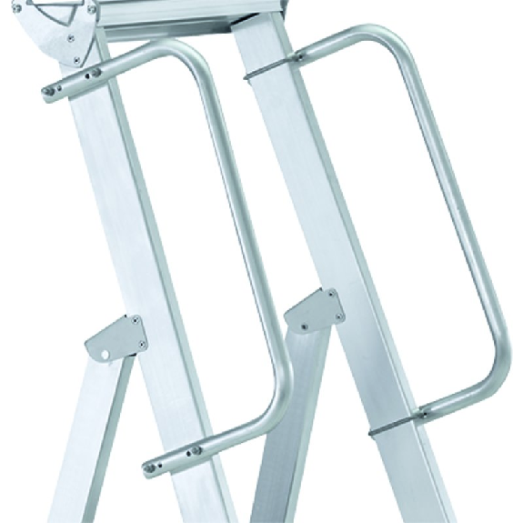 Stufenstehleiter 6 Stufen Alu.Gesamt-H.2750mm o.Rl.-Beschreibung lesen