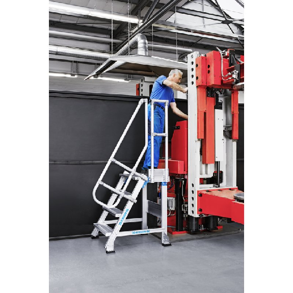 Treppenpodest Stufenbreite 800mm senkr.H.max.990mm A.1541mm 45Grad-Beschreibung lesen