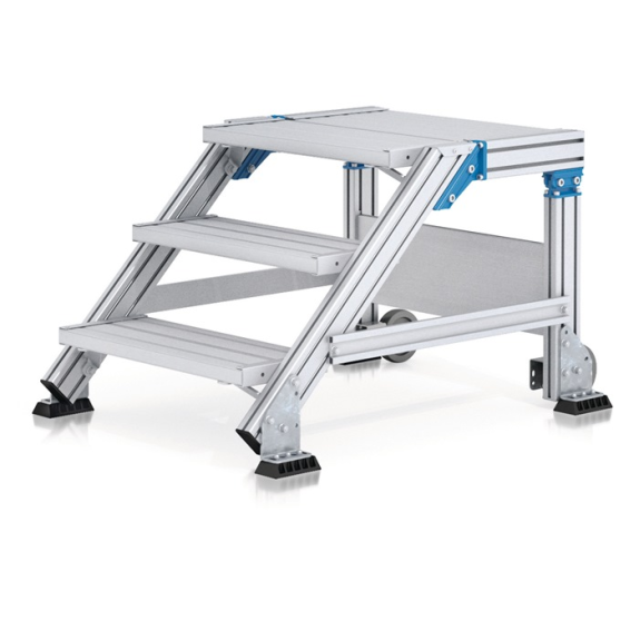 Treppenpodest Stufenbreite 800mm senkr.H.max.990mm A.1541mm 45Grad-Beschreibung lesen