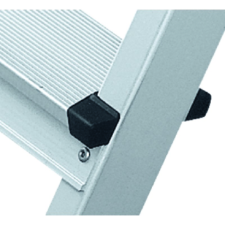 Stufenstehleiter 2x5 Stufen Alu.elox.Gesamt-H.1360mm Stufen genietet-Beschreibung lesen