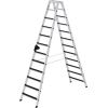 Stufenstehleiter 2x12 Stufen Alu.Gesamt-H.2790mm m.clip-step R13 Auflage Stufenstehleiter 2x12 Stufen Alu.Gesamt-H.2790mm m.clip-step R13 Auflage