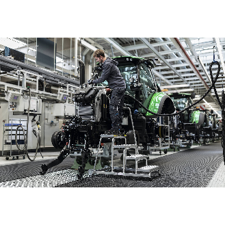 Arbeitspodest Stufen 5 eins.begehbar H.1000mm R13-Belag-Beschreibung lesen