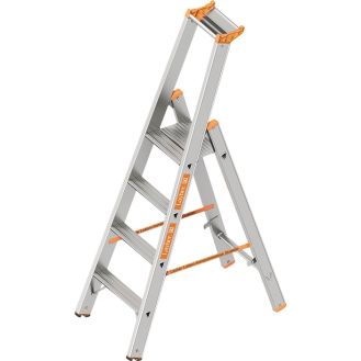 Stufenstehleiter TOPIC Stufen 4 Alu.Gesamt-H.1700mm-Beschreibung lesen
