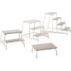 Arbeitspodest Alu.Stufen 2 eins.begehbar H.400mm Riffelblech Arbeitspodest Alu.Stufen 2 eins.begehbar H.400mm Riffelblech