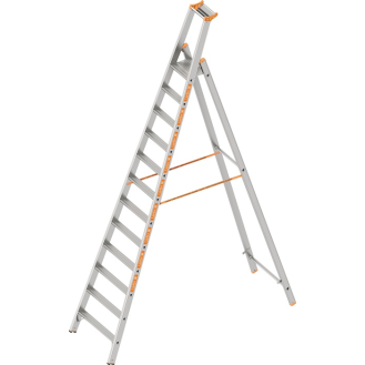 Stufenstehleiter TOPIC Stufen 12 Alu Gesamt-H 3700mm-Beschreibung lesen