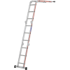 Vielzweckleiter Alu.Sprossen 4x3 geklappt H900xB700xT300mm Vielzweckleiter Alu.Sprossen 4x3 geklappt H900xB700xT300mm