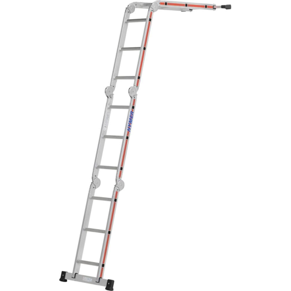 Vielzweckleiter Alu.Sprossen 4x3 geklappt H900xB700xT300mm Vielzweckleiter Alu.Sprossen 4x3 geklappt H900xB700xT300mm-Beschreibung lesen