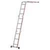 Vielzweckleiter Alu.Sprossen 4x3 geklappt H900xB700xT300mm Vielzweckleiter Alu.Sprossen 4x3 geklappt H900xB700xT300mm