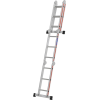 Vielzweckleiter Alu.Sprossen 4x3 geklappt H900xB700xT300mm Vielzweckleiter Alu.Sprossen 4x3 geklappt H900xB700xT300mm