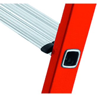 Stufenstehleiter 7 Stufen GFK Gesamt-H.2400mm Kunststoff-Ablageschale-Beschreibung lesen