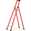Stufenstehleiter 7 Stufen GFK Gesamt-H.2400mm Kunststoff-Ablageschale