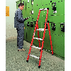 Stufenstehleiter 7 Stufen GFK Gesamt-H.2400mm Kunststoff-Ablageschale