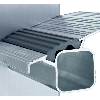 Stufenstehleiter 5 Stufen Alu.elox.Gesamt-H.2150mm Stufen m.Kunststoflage Stufenstehleiter 5 Stufen Alu.elox.Gesamt-H.2150mm Stufen m.Kunststoflage