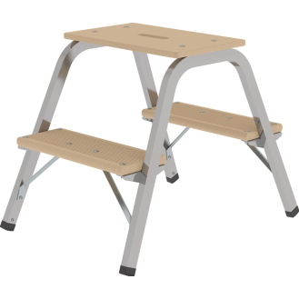 Stahlrohr-Tritt Stufen 2 o.Rl.Pltform-H.490mm beids.begehbar-Beschreibung lesen