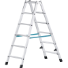 Stufenstehleiter 2x6 Stufen Alu. Stufenstehleiter 2x6 Stufen Alu.
