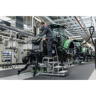 Arbeitspodest Stufen 2 eins.begehbar H.400mm R13-Belag-Beschreibung lesen