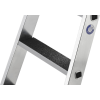 Stufenstehleiter 2x8 Stufen Alu.Gesamt-H.1850mm m.clip-step R13 Auflage