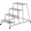 Arbeitspodest Stufen 4 eins.begehbar H.800mm Warzenblech Arbeitspodest Stufen 4 eins.begehbar H.800mm Warzenblech