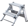 Sicherheitstreppe 2 Stufen Aluminium