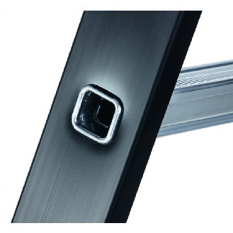 Stehleiter 6 Sprossen Alu.schwarz elox.Leiterlänge 2430mm Arbeits-H.b.ca.3600mm-Beschreibung lesen