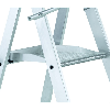 Stufenstehleiter 8 Stufen Alu.Gesamt-H.3320mm o.Rl. Stufenstehleiter 8 Stufen Alu.Gesamt-H.3320mm o.Rl.