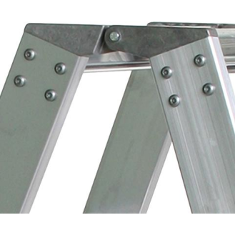 Stufenstehleiter 2x3 Stufen Alu.Gesamt-H.670mm-Beschreibung lesen