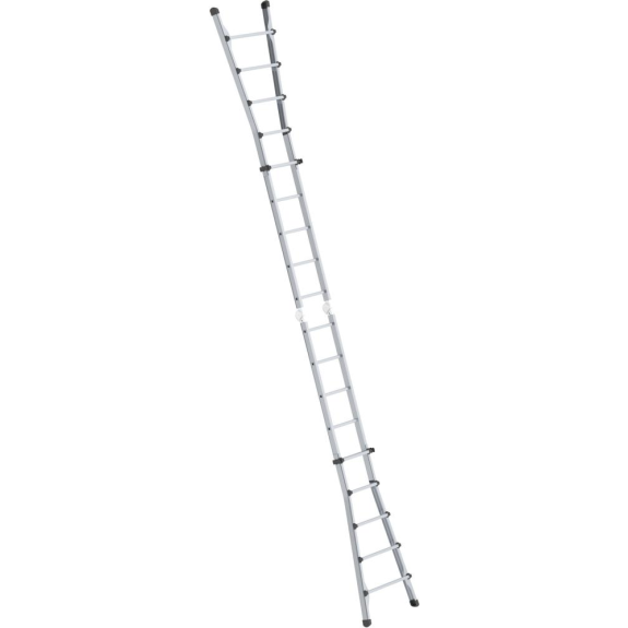 Teleskopleiter Alu.4x5 Sprossen max.Gesamtbelastung 150kg-Beschreibung lesen