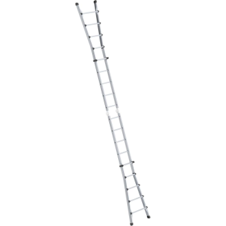 Teleskopleiter Alu.4x5 Sprossen max.Gesamtbelastung 150kg-Beschreibung lesen
