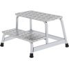 Arbeitspodest Stufen 2 eins.begehbar H.400mm Warzenblech Arbeitspodest Stufen 2 eins.begehbar H.400mm Warzenblech