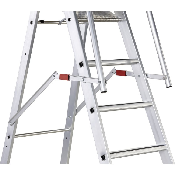 Pltformleiter 8 Stufen Alu.Pltf.L400xB400mm einklappbarem Sicherh.-Geländer Pltformleiter 8 Stufen Alu.Pltf.L400xB400mm einklappbarem Sicherh.-Geländer-Beschreibung lesen