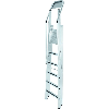 Pltformleiter 8 Stufen Alu.Pltf.L400xB400mm einklappbarem Sicherh.-Geländer Pltformleiter 8 Stufen Alu.Pltf.L400xB400mm einklappbarem Sicherh.-Geländer