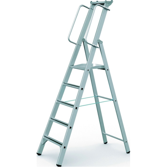 Escabeau 4 marches en aluminium hauteur totale 2200mm o.Rl.-Leer más