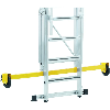 Plattformleiter 5 Stufen Alu L600xB630mm verfahrbar