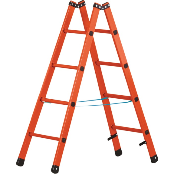 Stehleiter 2x4 Sprossen GFK Leiterlänge 1320mm Arbeits-H.b.ca.2600mm Stehleiter 2x4 Sprossen GFK Leiterlänge 1320mm Arbeits-H.b.ca.2600mm-Beschreibung lesen