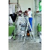 Stufenstehleiter 8 Stufen Alu elox Gesamt-H 2990mm Stufen m Kunststoffeinlage