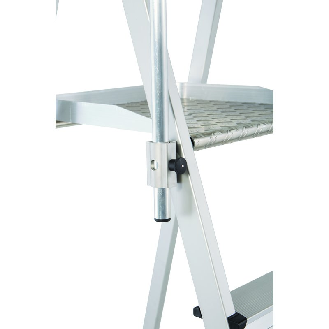 Plattformleiter 8 Stufen Alu.Pltform L400xB400mm m.klappbarem Handlauf-Beschreibung lesen