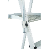Plattformleiter 8 Stufen Alu.Pltform L400xB400mm m.klappbarem Handlauf