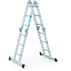 Vielzweckleiter Multitec M Alu.Sprossen 4x3 gekl.H1020xB750xT260mm Holzbelag