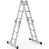 Vielzweckleiter Multitec M Alu.Sprossen 4x3 gekl.H1020xB750xT260mm Holzbelag