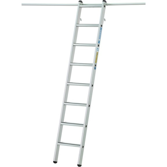 Regalleiter Alu 8 Stufen senkrechte Einhängehöhe 1790-2280mm Regalleiter Alu 8 Stufen senkrechte Einhängehöhe 1790-2280mm-Beschreibung lesen