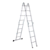 Vielzweckleiter Multitec M Alu.Sprossen 2x3+2x5 gekl.H1500xB900xT260mm Holzbelag