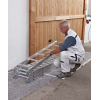 Vielzweckleiter Multitec M Alu.Sprossen 2x3+2x5 gekl.H1500xB900xT260mm Holzbelag
