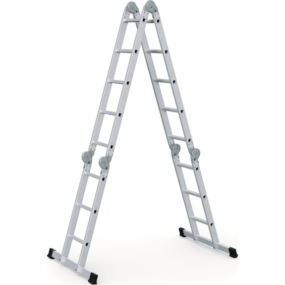 Vielzweckleiter Multitec M Alu.Sprossen 2x3+2x5 gekl.H1500xB900xT260mm Holzbelag Vielzweckleiter Multitec M Alu.Sprossen 2x3+2x5 gekl.H1500xB900xT260mm Holzbelag-Beschreibung lesen